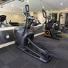 Fitness center with elliptical machines